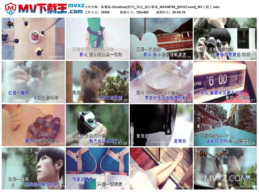 陈珊妮-Christine(消伴)_国语_流行歌曲_MA108795